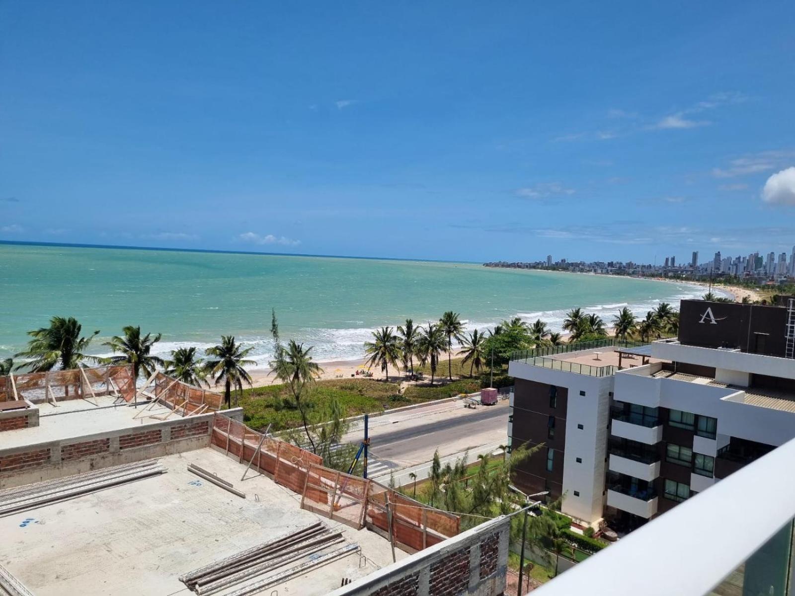 Confortavel Flat Com Piscina De Borda Infinita Na Cobertura Cabedelo Exterior foto
