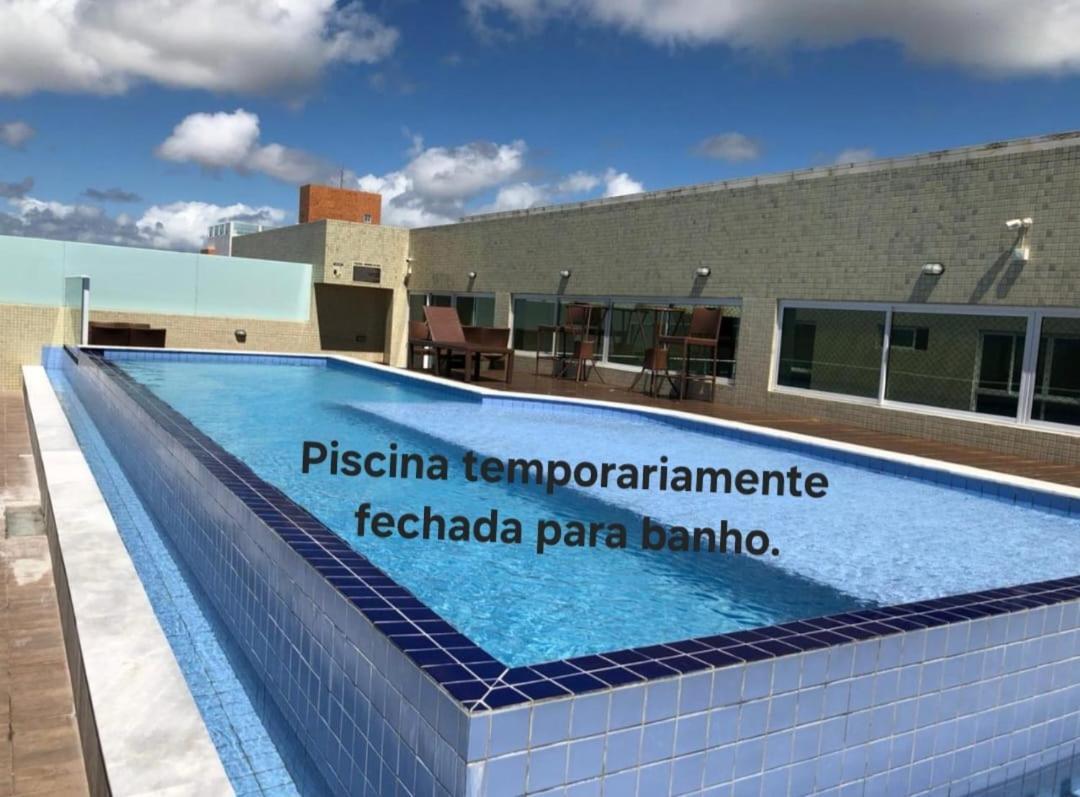 Confortavel Flat Com Piscina De Borda Infinita Na Cobertura Cabedelo Exterior foto